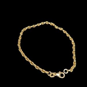 18k Yellow Gold Horsebit Bracelet 7"